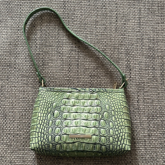 Brahmin Olive Embossed Shoulder Bag